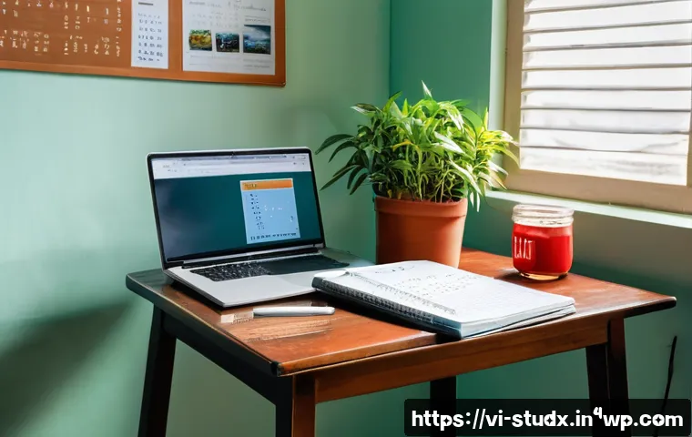 효율적인 학습 진도 관리의 사례 연구 - A modern Vietnamese student&rsquo;s study corner in a quiet, clean room with natural daylight streaming th...