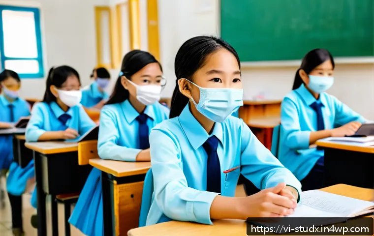 학습 진도 추적의 법적 제도적 고려사항 - A modern Vietnamese classroom scene showing a diverse group of students aged around 12-15 years, all...